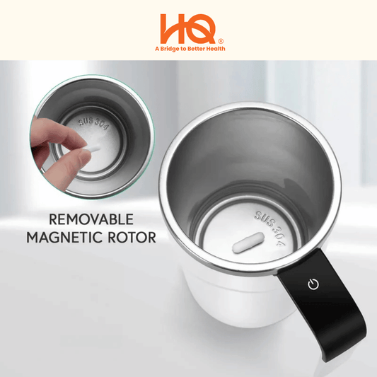 Self - Stirring Mug High - tech Mug Blends Drink Smoothly with Built - in Temperature Display - HQ Lingzhi Singapore