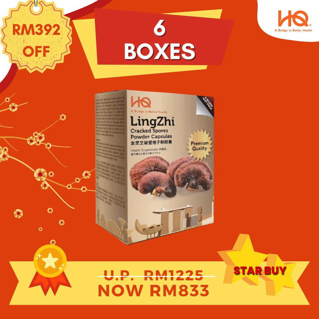 [Malaysia Only Promo] 1 Gift Pack Of 6 Boxes (6 x 30 Capsules @500mg/each)