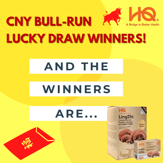 Are You One Of The 60 Winners Of Our CNY Bull-Run Hongbao Lucky Draw? - HQ Lingzhi Singapore