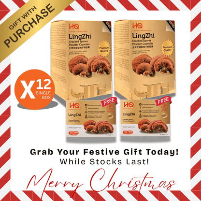 <transcy>Lingzhi Retak Spora - Pek Tunggal (500mg x 30 kapsul)</transcy>