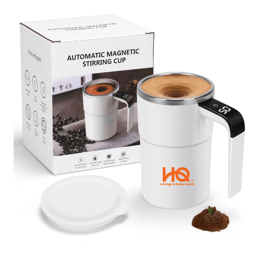 Self - Stirring Mug High - tech Mug Blends Drink Smoothly with Built - in Temperature Display - HQ Lingzhi Singapore