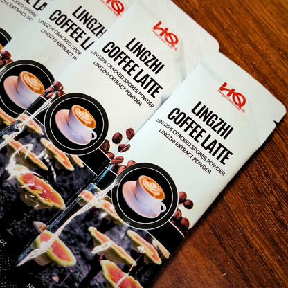 HQ Lingzhi Cracked Spores Latte - Coffee Latte 灵芝咖啡拿铁