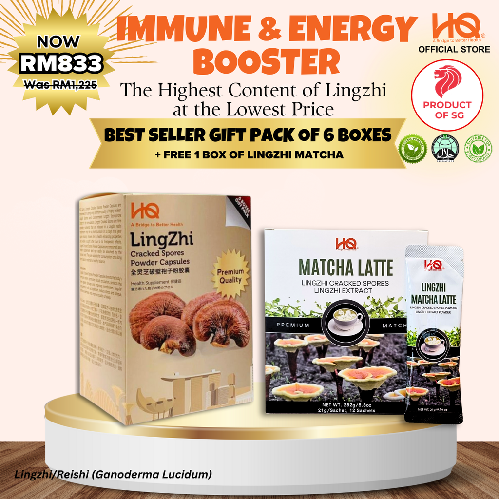 [Malaysia Only Promo] 1 Gift Pack Of 6 Boxes (6 x 30 Capsules @500mg/each) + Free Gift